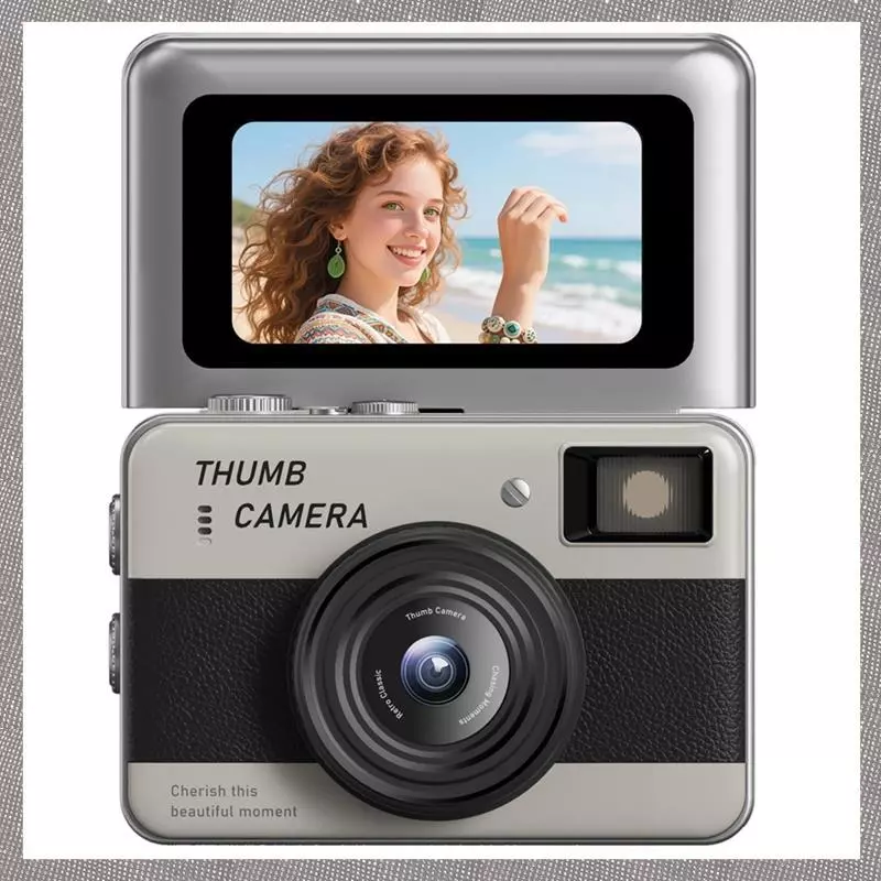 [MLO] 6800W พิกเซล Mini CCD กล้องแบบพกพา HD One-Touch Photo Capture กล้อง Thumb-Sized ที่ชัดเจนเป็นพิเศษพร้อมการออกแบบฝาพับ