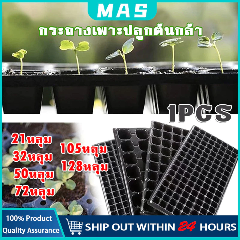 60% OFF MAS ถาดเพาะกล้า 21/32/50/72/105/128/200หลุม หนา 1.0 มม. ถาดเพาะชำ ถาดเพาะต้นกล้า ถาดเพาะต้นอ่อน ถาดเพาะเมล็ ฿6.00 50พัน+ sold Comm Rate 12% Get Link
