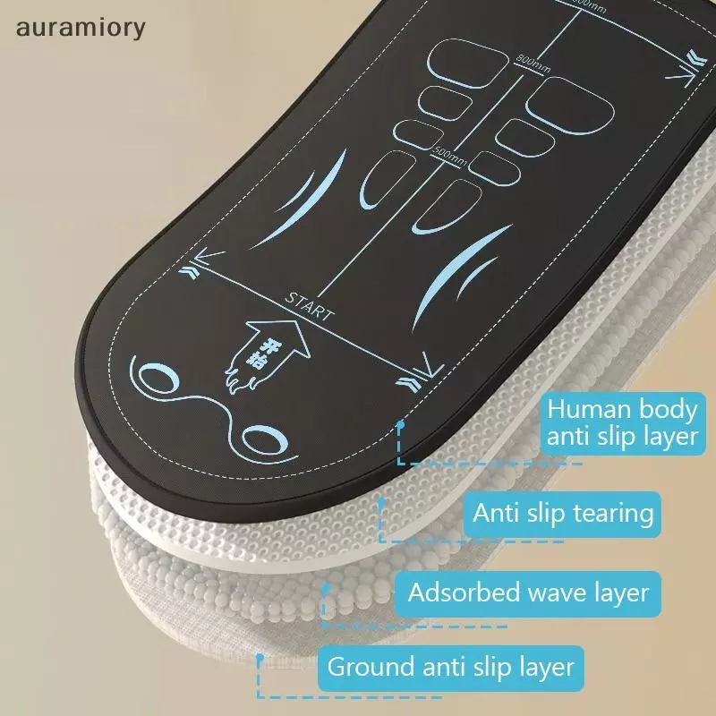 Auramiory] เสื่อโยคะลื่นSho Absorber Thiเข่าเสื่อคุกเข่าPadsนํามาใช้ใหม่ยิมเสื่อสําหรับผู้หญิงผู้ชายบ้านพิลาทิสชั้นออกกําลังกายใหม่