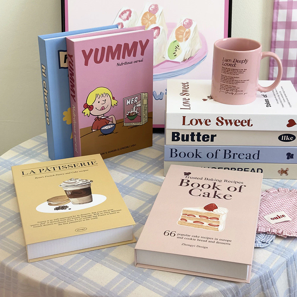 หนังสือปลอม ชุด 5 ชิ้น หนังสือแต่งบ้าน หนังสือตั้งโชว์ พรอพหนังสือ ของแต่งบ้าน พร๊อบแต่งบ้าน