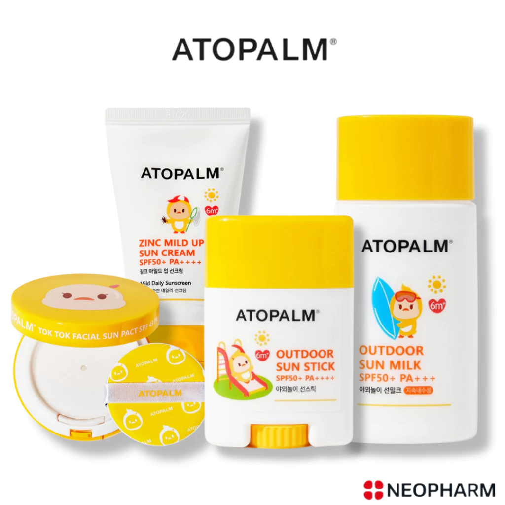 ATOPALM Kids Sunscreen กันแดดเด็ก สูตรอ่อนโยน | แบบแท่ง (Stick) / แบบคุชชั่น (Pact) / แบบครีม | SPF50+ PA++++