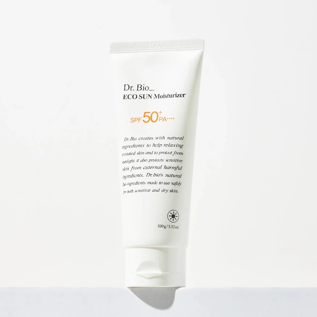 Dr.Bio Eco Sun Moisturizer SPF50+ PA++++ 100g – ครีมกันแดดให้ความชุ่มชื้นจากน้ําสําหรับผิวแพ้ง่าย ป้องกันรังสียูวีทุกวันที่เป็นมิตร