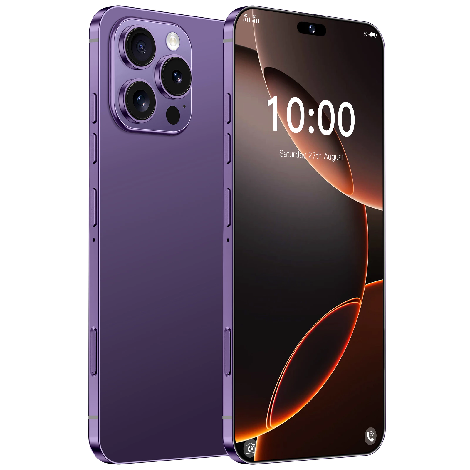 สมาร์ทโฟน Dual-SIM Dual-standby โทรศัพท์มือถือ 6.8 นิ้ว 4GB+128GB สําหรับ i14 Pro Max