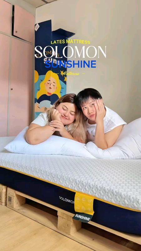 Nằm mềm mịn, thoải mái phải chọn mẫu này ngay Sunshine #Solomon #Đóng_không_hổi #Đệm_mềm_vừa_chắc #Ca_latex #Có_thể_tháo_riêng_riêng_để_giặt