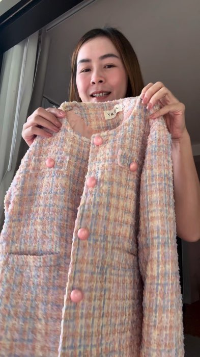 #เสื้อแขนยาวผ้าทวีต #เสื้อคลุมผ้าทวิต #เสื้อแขนยาว #เสื้อคลุมแขนยาว