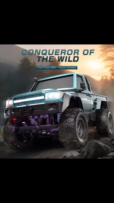 ￼1/20 Off-Road 4WD RC รถ 4x4 Full Proportional Mechanical Transmission Switchable Rock Crawler Off-Road ปีนเขารถบรรทุก LED Light 1:20 #รถบังคับ #รถ