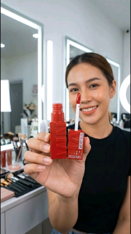 🔥Sản phẩm có sẵn giao ngay🔥 Lip tint dạng matte, kháng nước, không dính ly, màu sắc rõ ràng, bền màu lâu, công thức nhung, giúp môi #ลิปแมท #ลิปทินท์