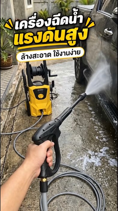 SOARFLY 7800W máy phun nước áp lực cao máy phun nước 520PA máy lớn động cơ mạnh mẽ #máyphunnướcáplựccao #máyrửaxe #ShopeeVideo