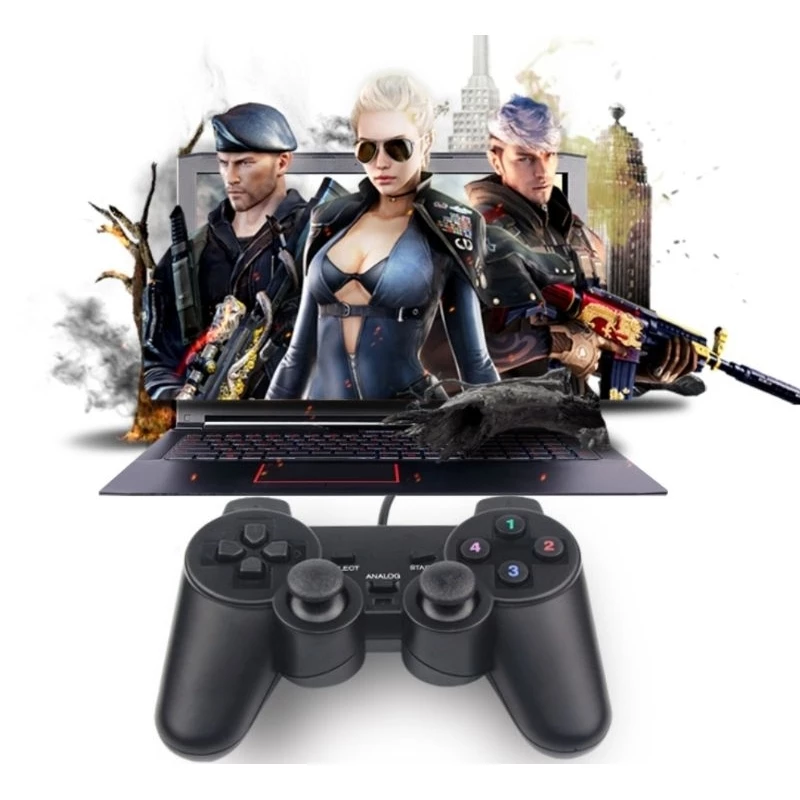 จอยเกมส์ PC จอยสติ๊ก JOYSTICK Sequential Gaming Controller แบบสาย USB สำหรับเล่นเกม WIN7-WIN11