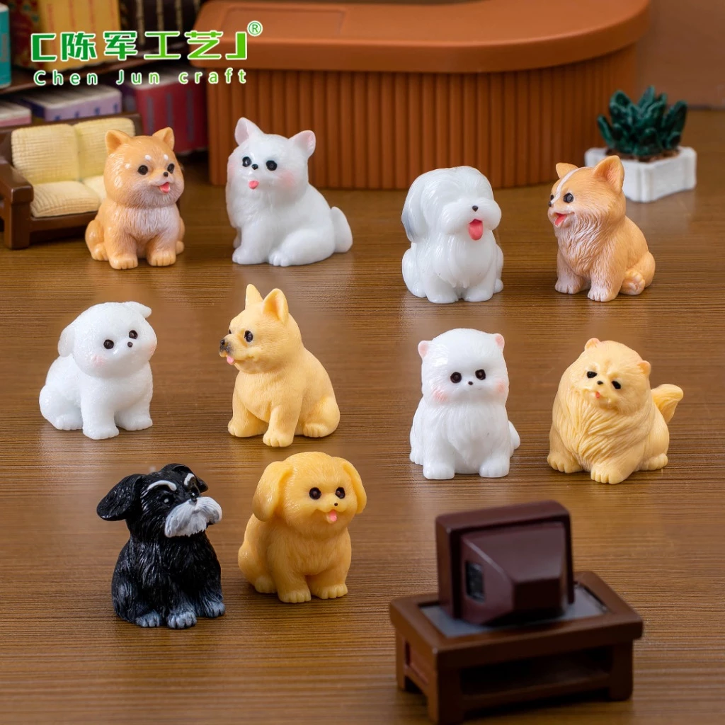 A031 ตุ๊กตาจิ๋ว ตุ๊กตุ่นจิ๋ว สุนัขตัวเล็ก น่ารัก หลากหลายแบบ สำหรับแต่งบ้าน แต่งโต๊ะทำงาน เป็นของขวัญ ส่งจากไทย