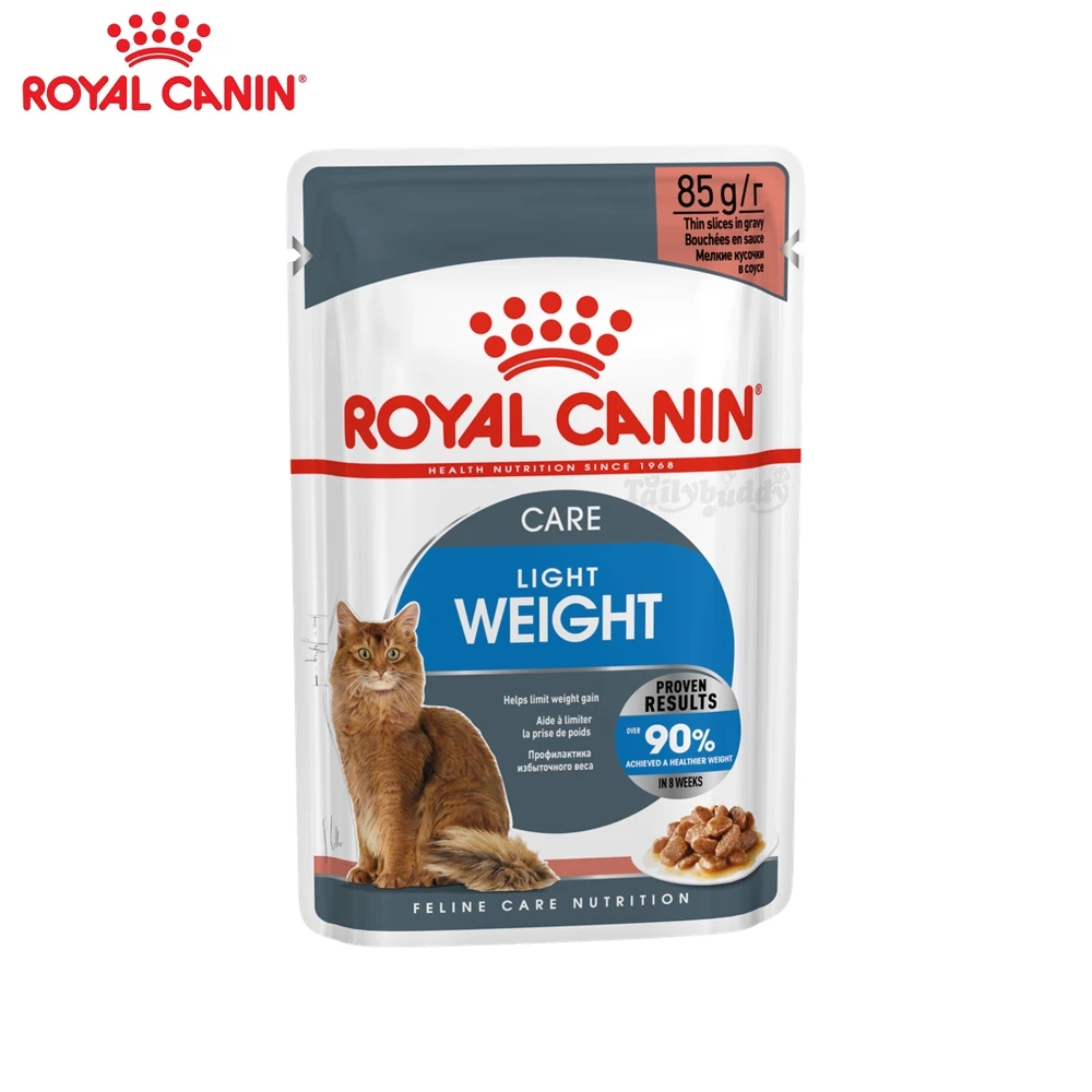 Royal Canin Light Weight Care Gravy อาหารแมวแบบเปียก สูตรแมวโตลดความอ้วน ควบคุมน้ำหนัก (เกรวี่) (85g) 1ซอง พร้อมจัดส่งด่วน