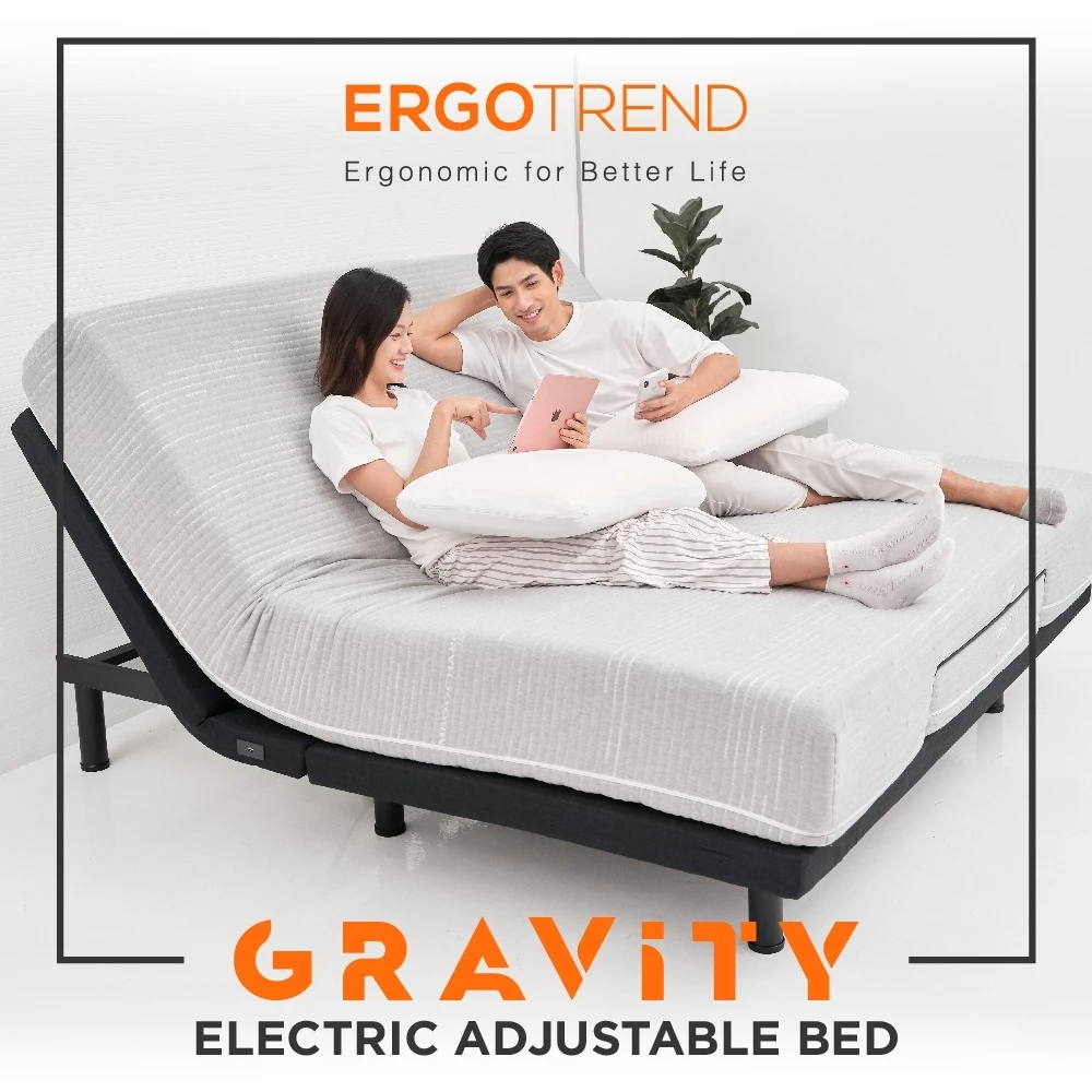 44% OFF Ergotrendโครงเตียงปรับระดับ Gravity กดปุ่มเดียวจากท่านอนมาเป็นท่าดูซีรี่ย์ ลดอาการกรดไหลย้อน/มีUSB ฿19,400.00 71 sold Comm Rate 6% Get Link