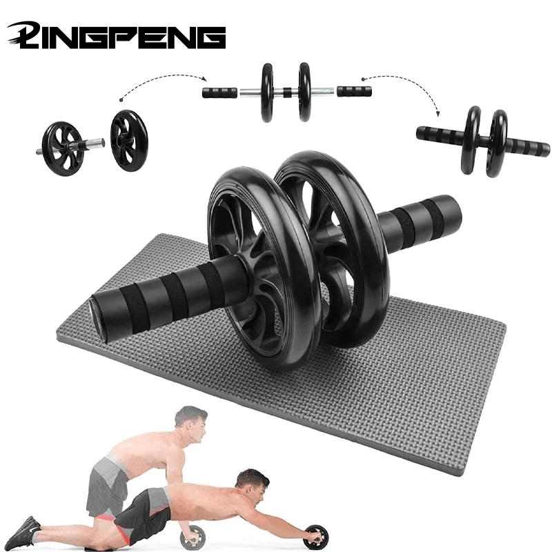 AB wheel roller ลูกกลิ้งออกกาย มีการรับประกัน รับน้ำหนัก 100 กก ลูกกลิ้งบริหารหน้าท้อง ที่ลดหน้าท้อง เครื่องออกกำลังกาย