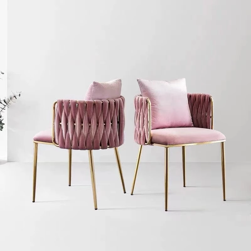 พร้อมส่ง เก้าอี้ ทำงาน เก้าอี้ แต่งหน้า เก้าอี้ประชุม เก้าอี้กินข้าว เก้าอีทำเล็บ พนักพิงกำมะหยี่เหล็ก เก้าอี้ร้านอาหาร