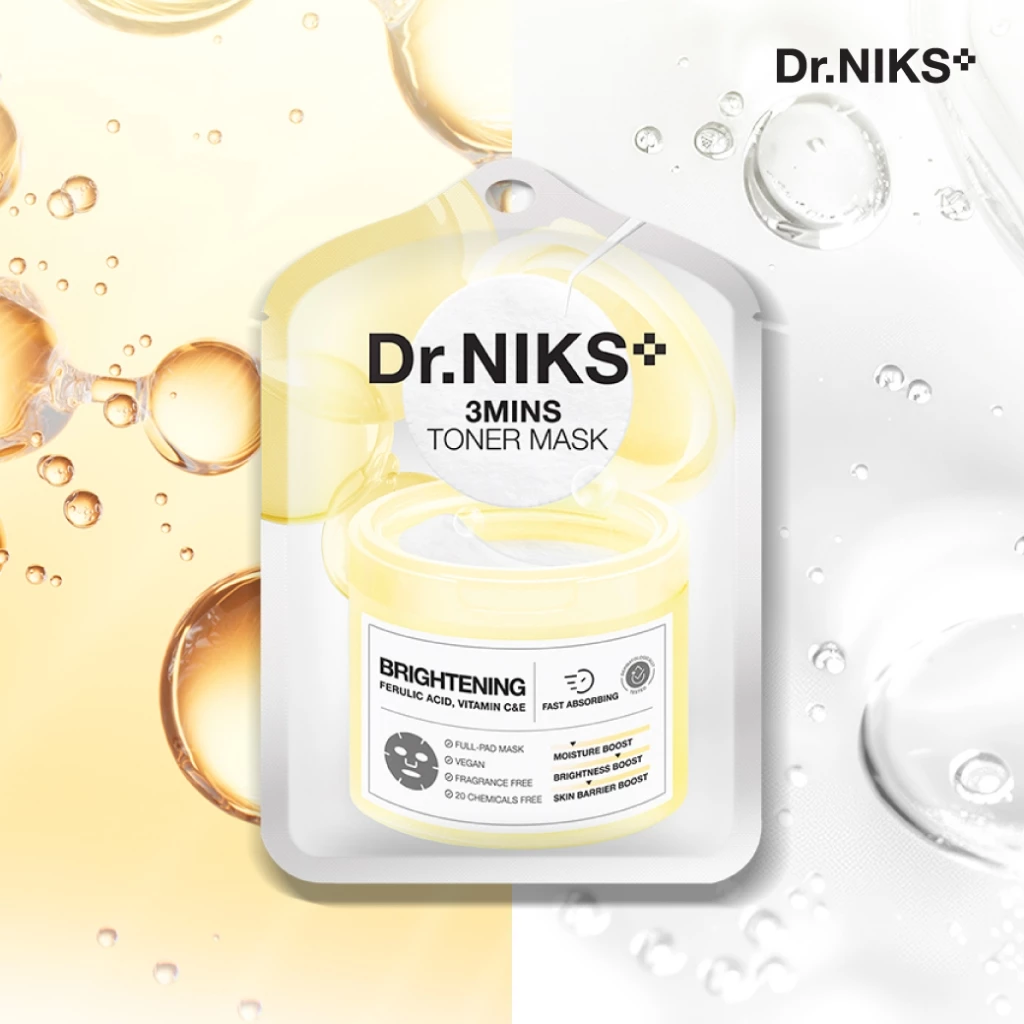 63% OFF Dr.NIKS ทรีมินิทส์โทนเนอร์มาสก์ 20ml มีให้เลือก 4 สูตร ฿29.00 1พัน+ sold Comm Rate 13% Get Link