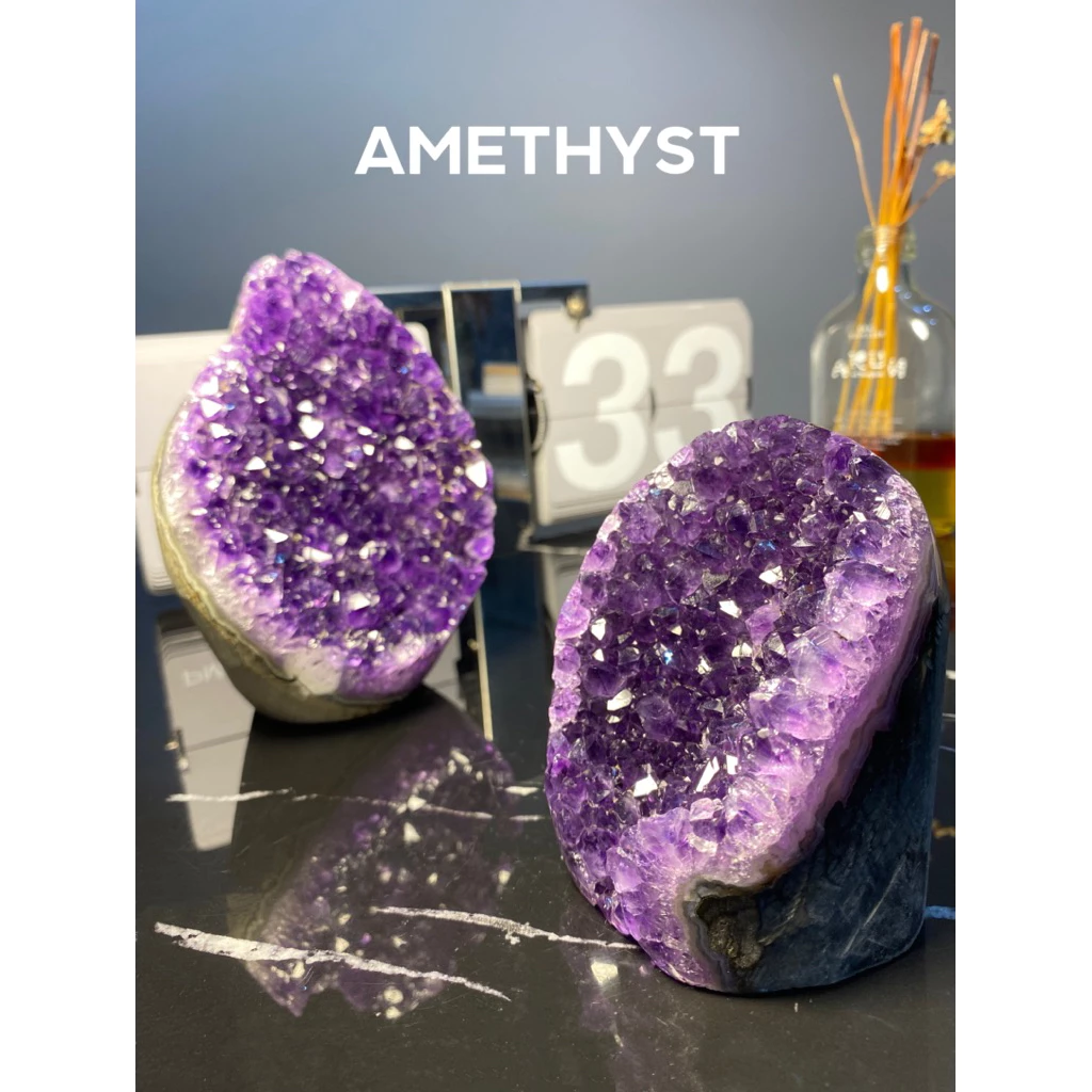 amethyst·อเมทิสต์สีม่วงจักรพรรดิ์ ของแต่งบ้านเสริมฮวงจุ้ย วางหน้าบ้าน ออฟฟิศ ของขวัญมินิมอลพรีเมียม เปิดร้านขึ้นบ้านใหม่