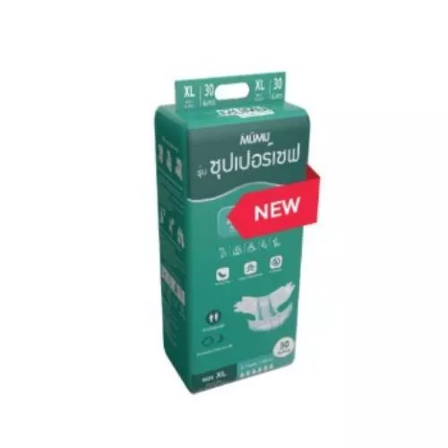Mumu ผ้าอ้อมผู้ใหญ่มูมู่ แบบเทป Size M, L และ XL รุ่นประหยัด 30 ชิ้น พร้อมจัดส่งด่วน