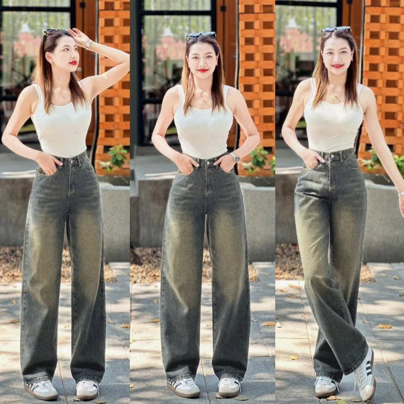 61% OFF 💜919JEANS💜 สีฟ้าซีดจาง กางเกงยีนส์ กางเกงยีนส์ผู้หญิง กางเกงยีน ยีนส์ เอวสูง ฿135.00 30พัน+ sold Comm Rate 9% Get Link