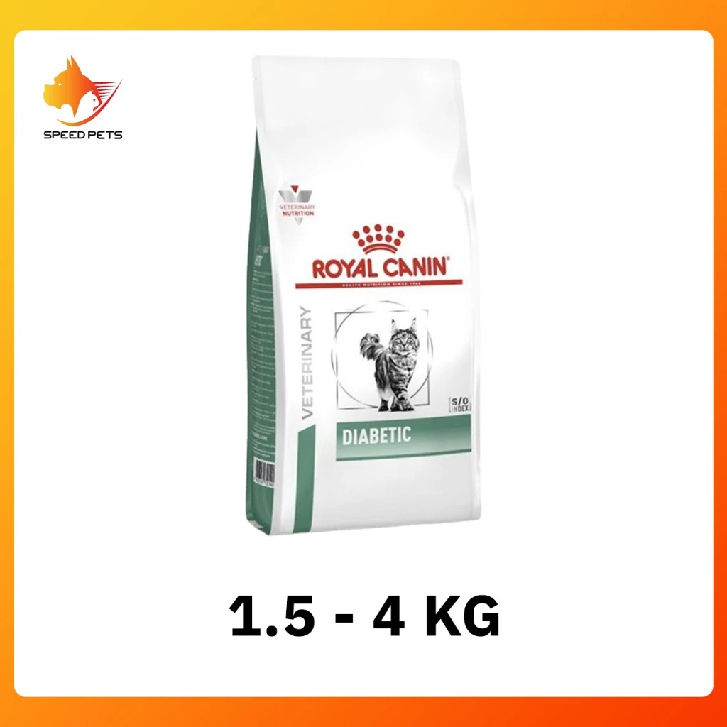 royal canin diabetic cat food อาหารแมว อาหารแมวที่เป็นเบาหวาน แบบเม็ด ขนาด 1.5 และ 4kg