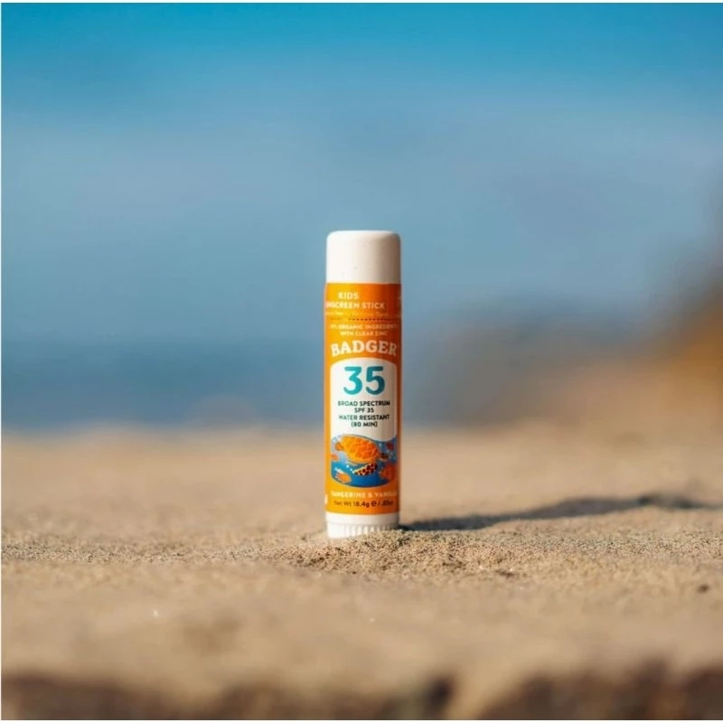 พร้อมส่ง/นำเข้า🇺🇲 Badger ครีมกันแดดแบบแท่งสำหรับเด็ก SPF 35 กลิ่นส้มเขียวหวานและวานิลลา 18.4 ก.