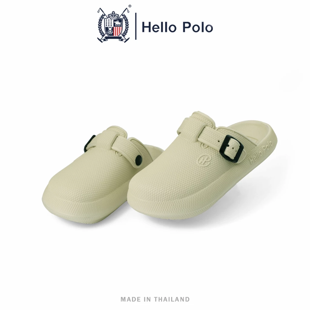 Hello Polo รองเท้าเปิดส้น รองเท้าแตะลําลอง UNISEX  พื้นหนา กันลื่น วัสดุ EVA สไตล์ทันสมัย สะดวกสบายทุกฤดู ลำลอง  HP8047