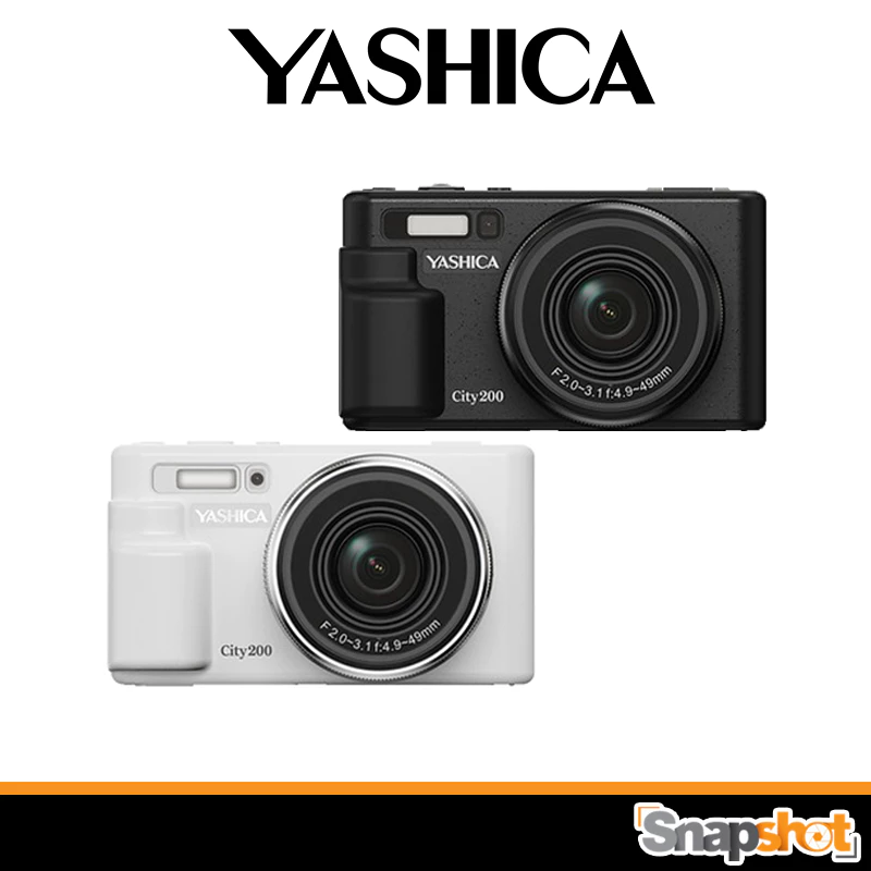 YASHICA City 200 Digital Camera (Black / White) 10X Optical Zoom กล้องดิจิทัล ประกันศูนย์ 1 ปี Yashica City200