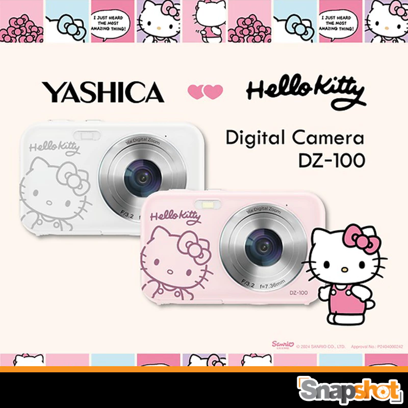 กล้องดิจิตอล YASHICA x Hello Kitty Digital Camera ประกันศูนย์ 1 ปี Yashica DZ-100 DZ100