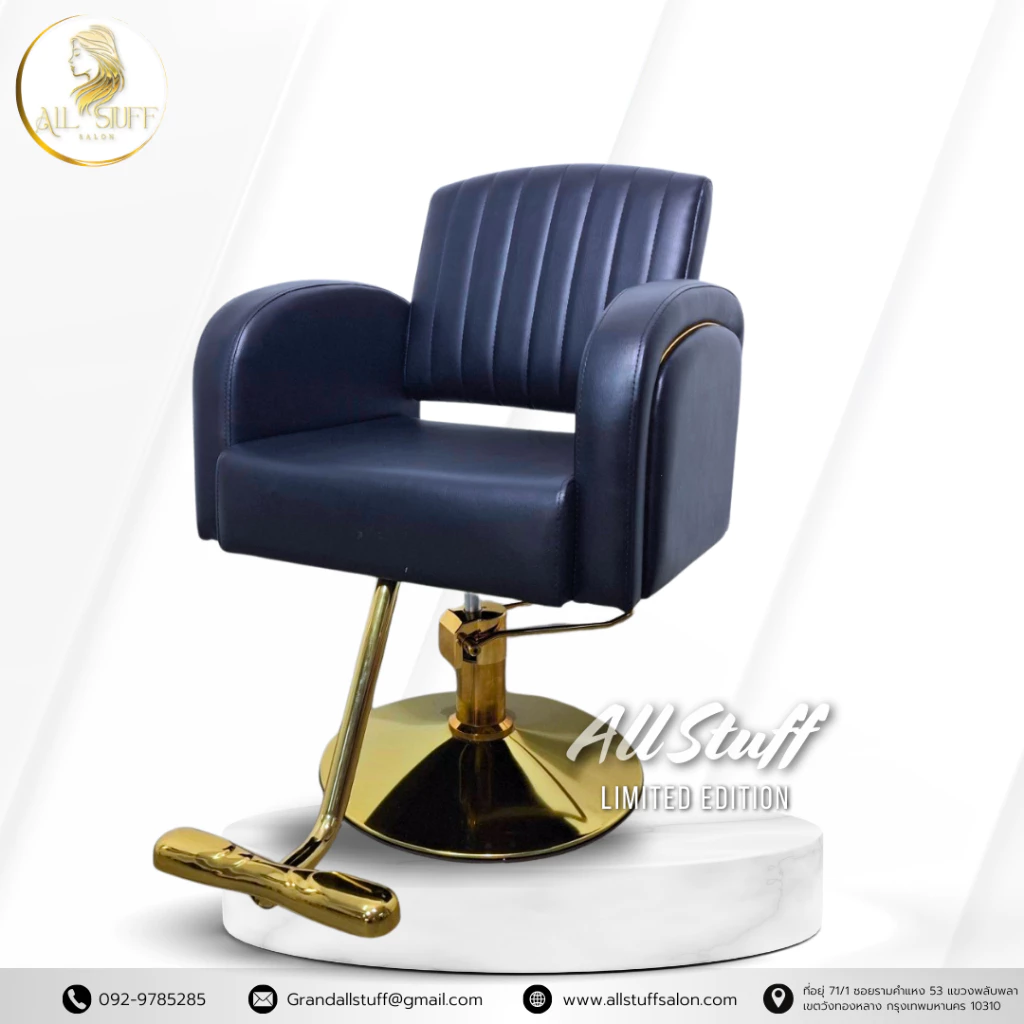 เก้าอี้เสริมสวย เก้าอี้ตัดผม เก้าอี้ซาลอน เก้าอี้ตัดผมหญิง Beauty chair เบาะหนา-นุ่ม หมุนได้360องศา ร้านเสริมสวยเก้าอี้