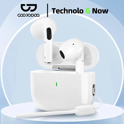 GOOJODOQ J201 หูฟังบลูทูธ หูฟัง Bluetooth 5.3 Ipx5 ไมโครโฟนในตัว A6 Pro หูฟังไร้สาย สมาร์ททัช Type C