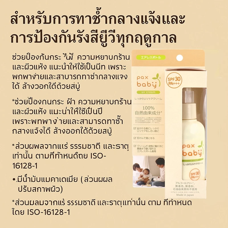 ครีมกันแดดญี่ปุ่นแท้ ปลอดภัย อ่อนโยน ผิวแพ้ง่าย ทุกวัย