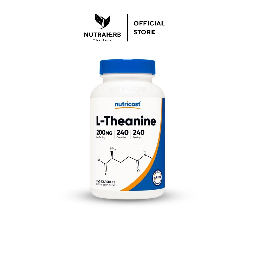 Nutricost L-Theanine 200 mg แอลธีอะนีน | เสริมสมาธิ สมองนิ่ง ผ่อนคลาย ลดความเครียด ฿690.00 57 sold Comm Rate 7% Get Link
