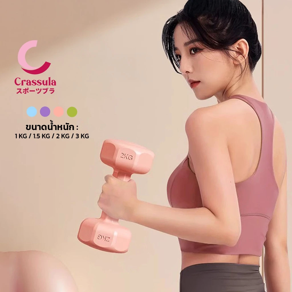 Crassula แท้ ดัมเบลปูนซีเมนต์ Cement Dumbbells แบบคลาสสิก สำหรับสร้างกล้ามเนื้อ เวทเทรนนิ่ง ออกกำลังกายที่บ้าน
