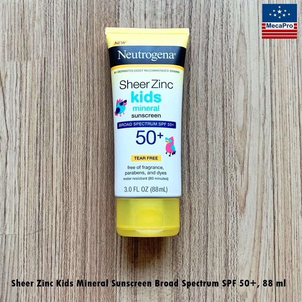 40% Sale!!! Exp10/25 Sheer Zinc Kids Mineral Sunscreen SPF 50+, 88 ml ครีมกันแดดสำหรับเด็ก