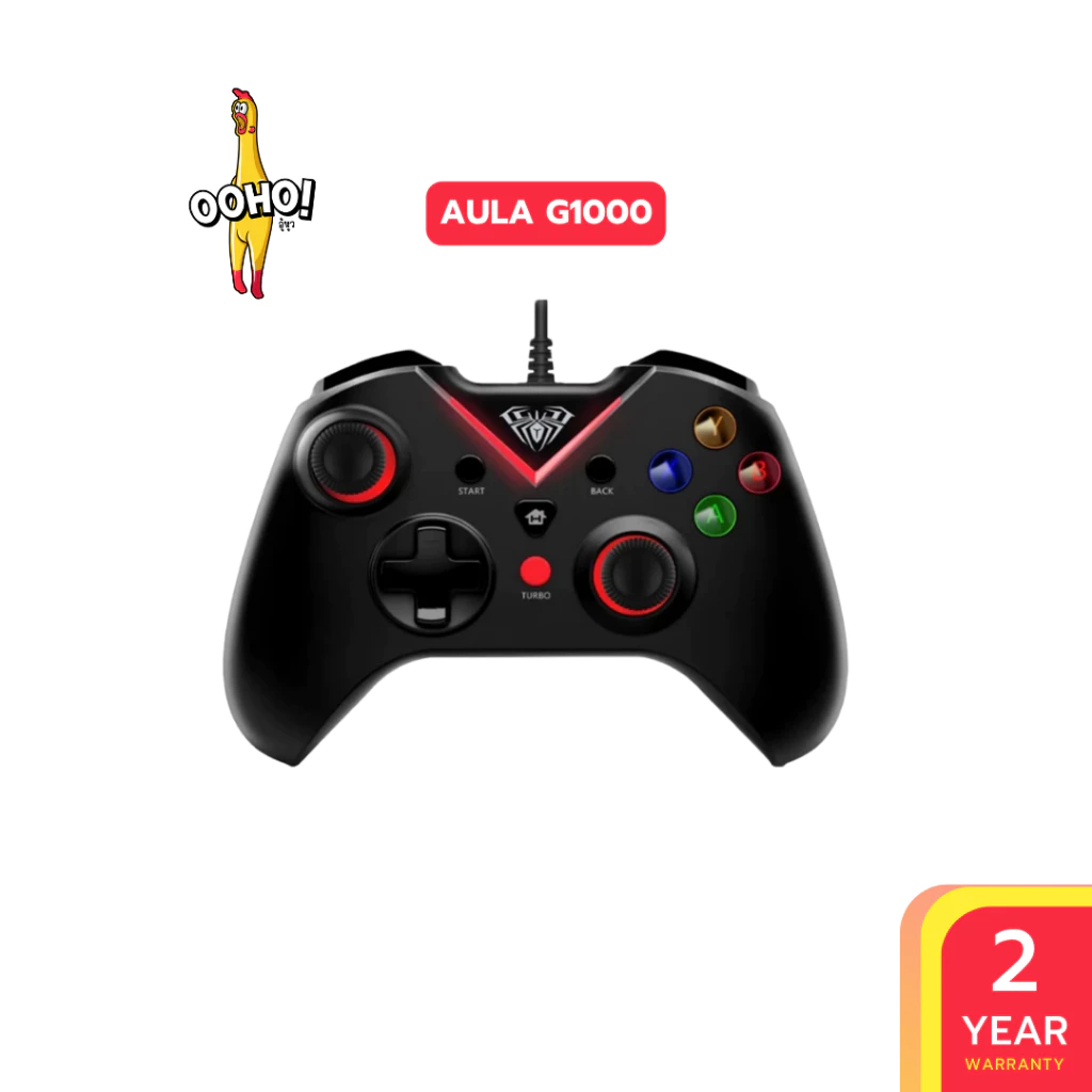 จอยสติ๊ก AULA G1000 GAMING CONTROLLER USB GAMEPAD