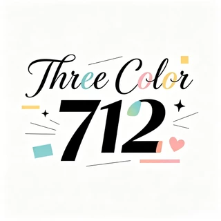 โลโก้ร้าน Three Color 712